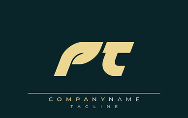 PT Sleek Geometric Logo Design. Neutral colors and minimalist style create a professional and contemporary impression, suitable for branding and corporate identity.