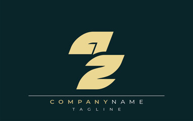 QZ Sleek Geometric Logo Design. Neutral colors and minimalist style create a professional and contemporary impression, suitable for branding and corporate identity.