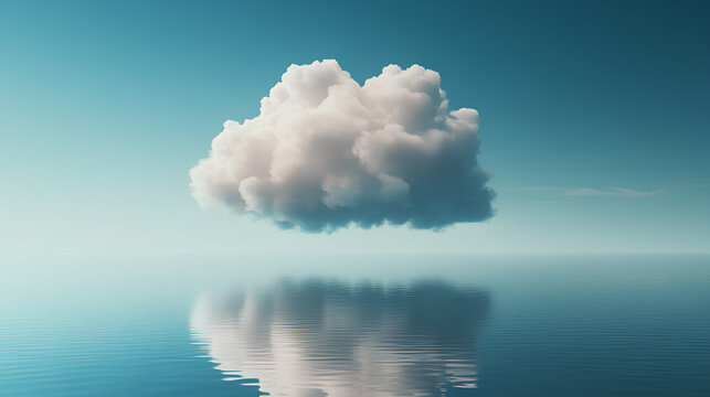 A cloud computing technology concept illustrates the delivery of computing services over the internet, enabling flexible resources, scalable solutions, enhanced collaboration for users and businesses