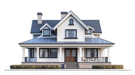 Charming two story house with porch and gabled roof design