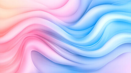 Obraz premium Abstract pastel wave background with flowing, colorful, smooth curves