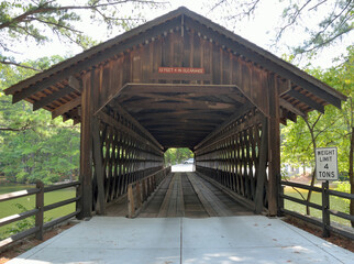 old covered bridge rural Georgia, USA