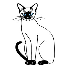 vector illustration of a cat