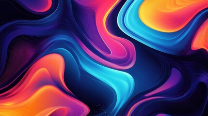 Visually striking abstract background filled with vibrant liquid waves and fluid shapes.