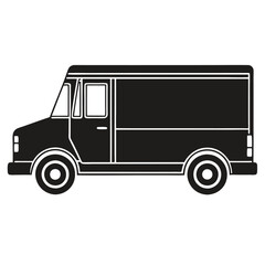 Truck Profile Black Silhouette Delivery Symbol