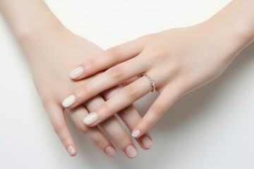 Fototapeta premium Beautiful nails hand jewelry finger.
