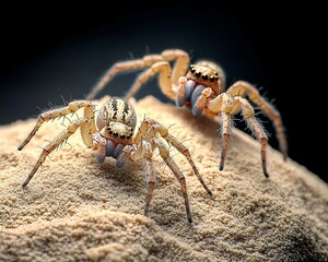 Jumping Spiders on Sand Dune (1)