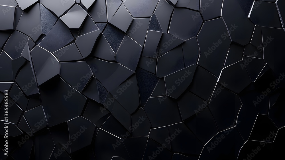 Poster black background with shattered glass pieces creating an abstract visual of fragility and disarray i