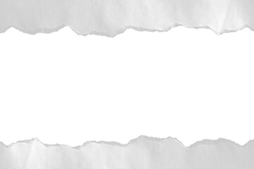 Obraz premium Torn Paper Frame: Realistic Ripped Edge Border Design