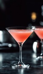 Pink cocktail