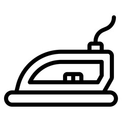 Obraz premium iron laundry line icon