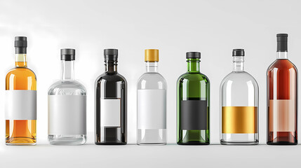 High-resolution bottle mockup with customizable labels