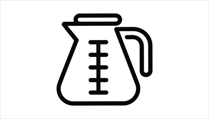 Coffee Pot Icon for Kitchen and Drink Vectors.