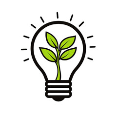 This logo makes me feel hopeful, with lightbulb and plant representing growth