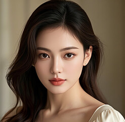 Portrait of a woman.	
