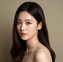 Portrait of a woman.	
