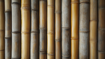 Fototapeta premium the texture of bamboo wall panels