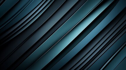 Obraz premium Abstract Dark Teal Diagonal Lines Background
