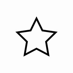 Star rating award icon vector sign