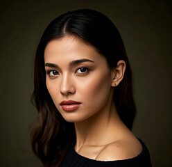 Portrait of a woman.	
