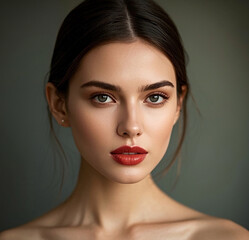 Portrait of a woman.	
