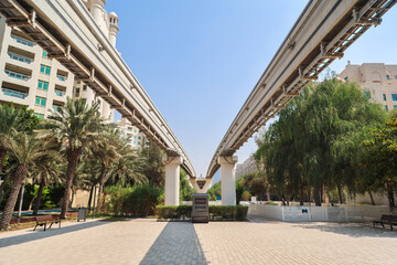 monorail for urban railway public transport.