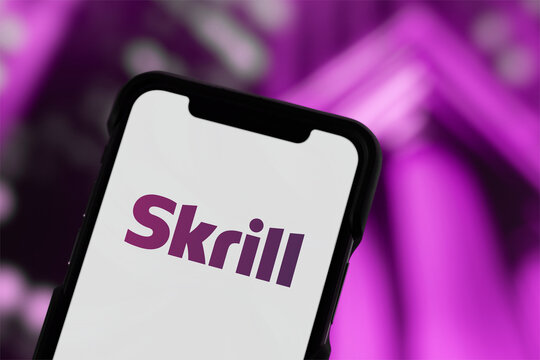 Guilherand-Granges, France - March 27, 2025. Skrill: Digital wallet for online payments and money transfers. Part of Paysafe Limited. Offers multi-currency support and crypto services.