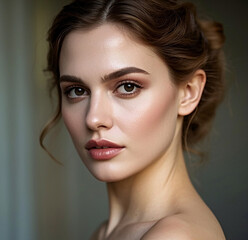 Portrait of a woman.	
