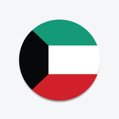 Kuwait Flag Sphere Vector