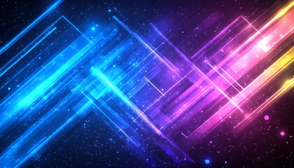 Abstract Neon Light Design