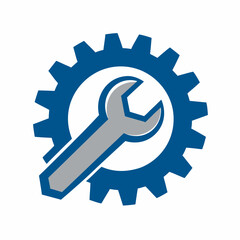 3D metal key icon illustration with gear and lock symbols, representing security, business, and technology concepts