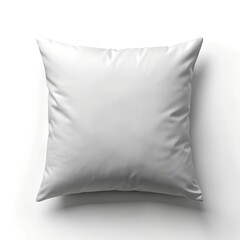 White pillow mockup isolated on white background
