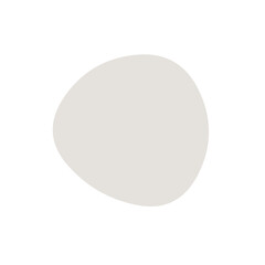 グレーの変形円形フレーム　グラフィック素材