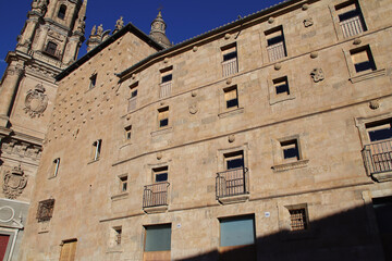 old stone palace (conchas house) in salamanca in spain 