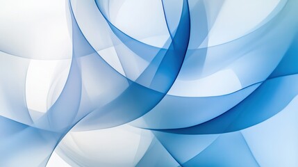 Fototapeta premium Abstract Blue Overlapping Waves