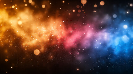 Des nuages colorés en arc-en-ciel