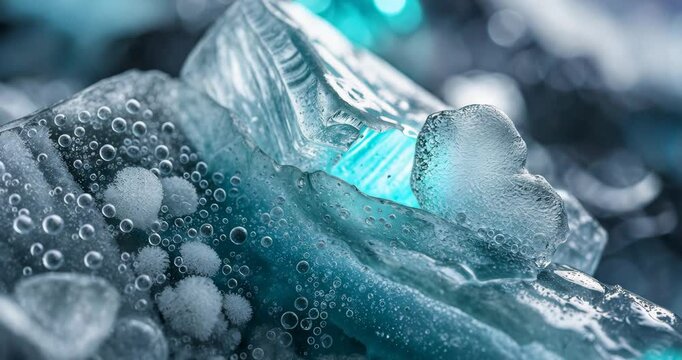 Close-up view of natural ice