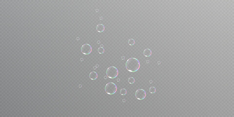 	
Rainbow Reflections: Realistic Soap Bubbles Collection.	