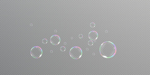 	
Rainbow Reflections: Realistic Soap Bubbles Collection.	