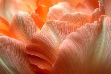 Delicate pastel pink flower petals with soft dreamy lighting close-up