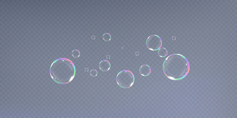 	
Rainbow Reflections: Realistic Soap Bubbles Collection.	