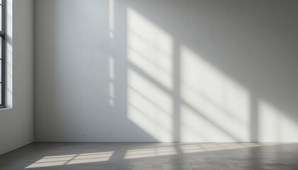 Natural light shadows empty room photography minimalist interior