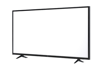 Naklejka premium LED tv screen isolated on transparent background Generative Ai