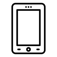 Smartphone Vector Line Icon Design