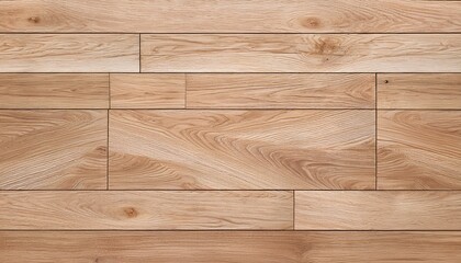 Naklejka premium beige laminate flooring parquet wood wall wooden plank board texture background with grains and structures