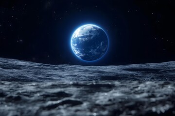 The Earth seen from the Moon