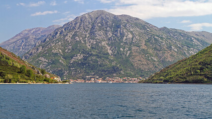 Narrow Entrance to Bay of Kotor Montenegro Adriatic Sea Nature Seascape
