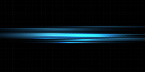 Light blue motion, cyan glowing neon lines.The effect of speed.