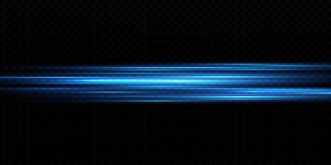Light blue motion, cyan glowing neon lines.The effect of speed.