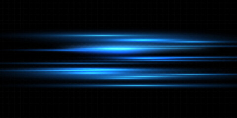 Light blue motion, cyan glowing neon lines.The effect of speed.